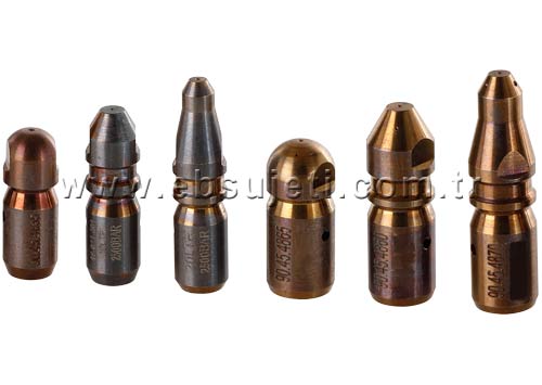 Pipe Cleaning Hose Nozzles Type D
